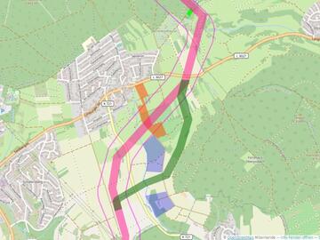 Trassenverlauf Oberjosbach Rhein-Main-Link