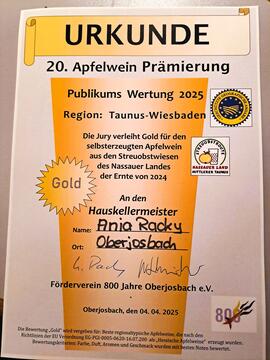 Apfelweinverkostung 2025