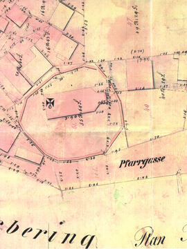 Kirchengrundstück im Ortsbering 1880